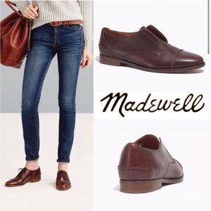Madewell serge leather slip on or lace up oxfords